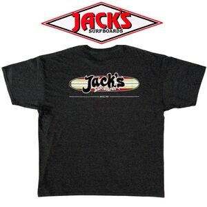 Jacks Surfboards Tee Shirt Gray California Surfing Apparel Surfboard Graphic XXL